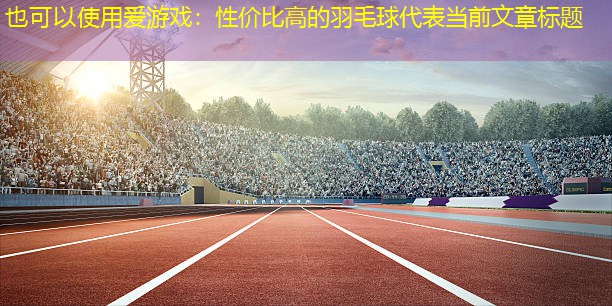 爱游戏：性价比高的羽毛球